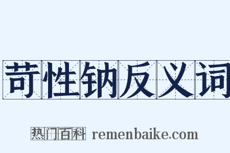 苛性钠反义词是什么意思的图片